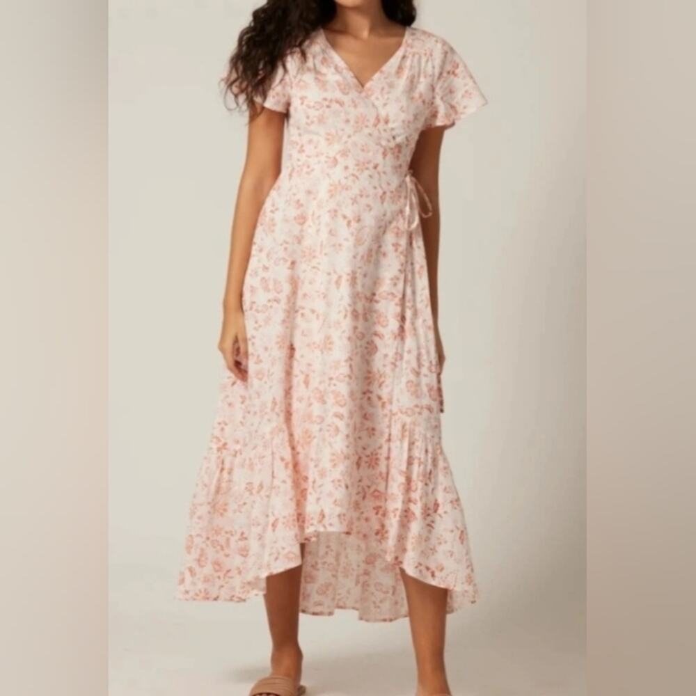 Bila Blush Floral High Low Dress